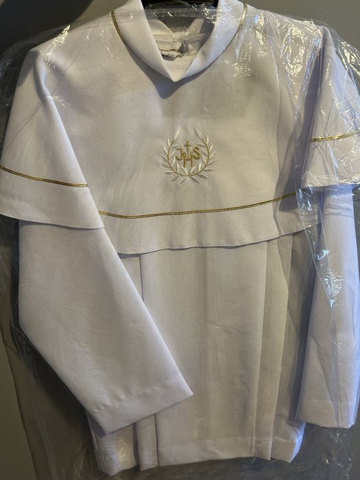 Strój komunijny dla Chlopca 146r + buty.