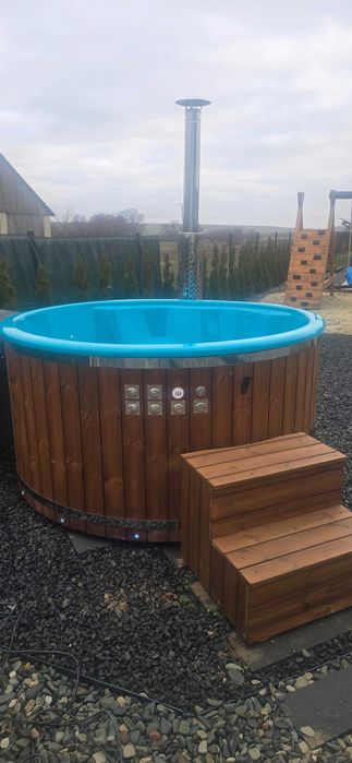 Balia ogrodowa gorąca beczka jacuzzi hydromasaż aeromasaż