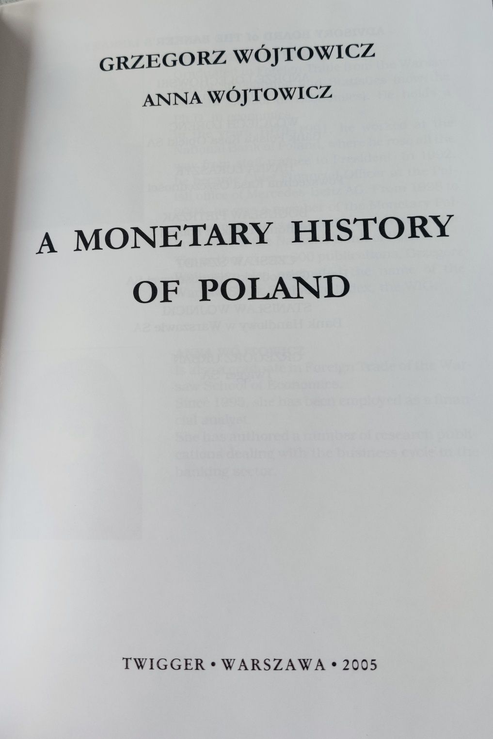 A Monetary History Od Poland Wójtowicz 2005