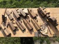 Zestaw starych ręcznych narzędzi stolarskich Hebel