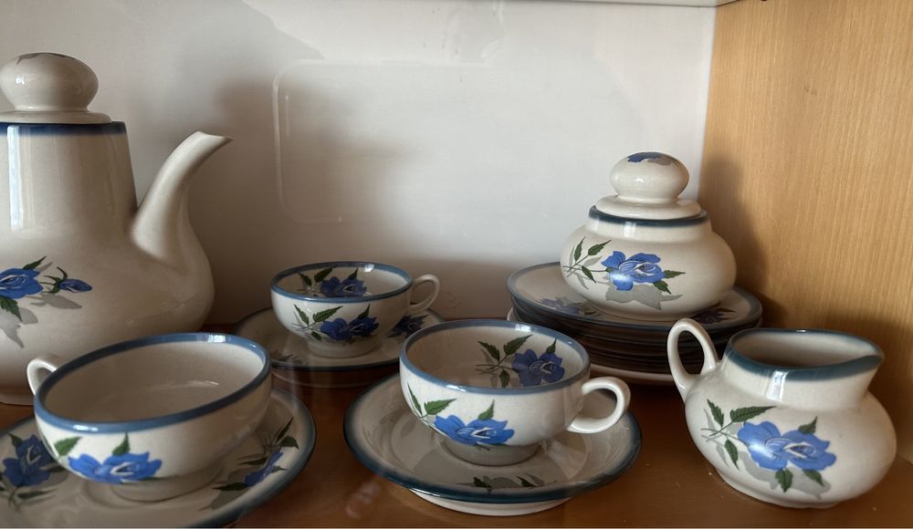 Zestaw porcelany Chodzież zastawa vintage filiżanki mlecznik