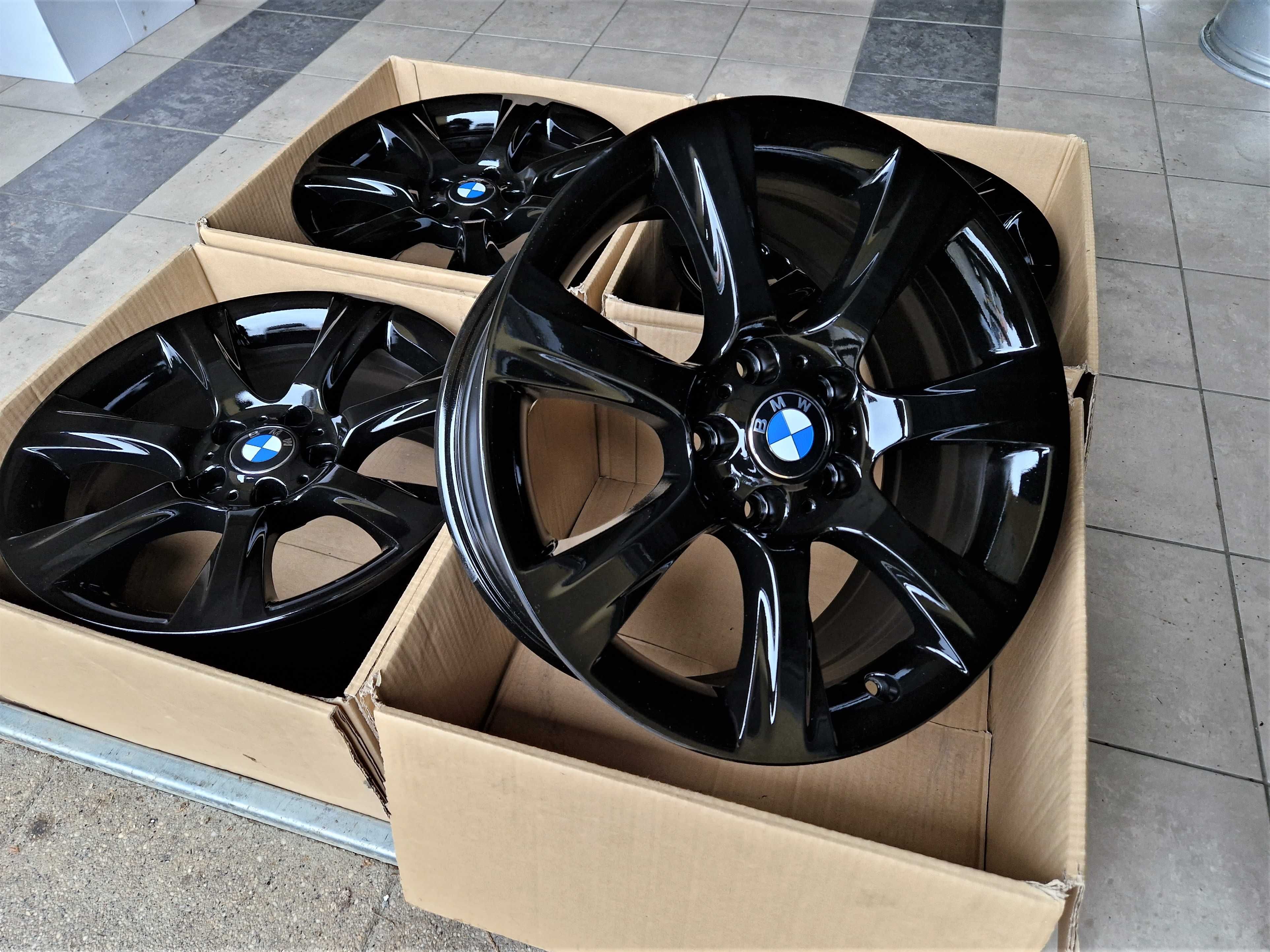 Alufelgi 18 5x120 BMW 3 5 X1 X3 F30 E90 E46 E83 E84 F25 Czarne ! 214#