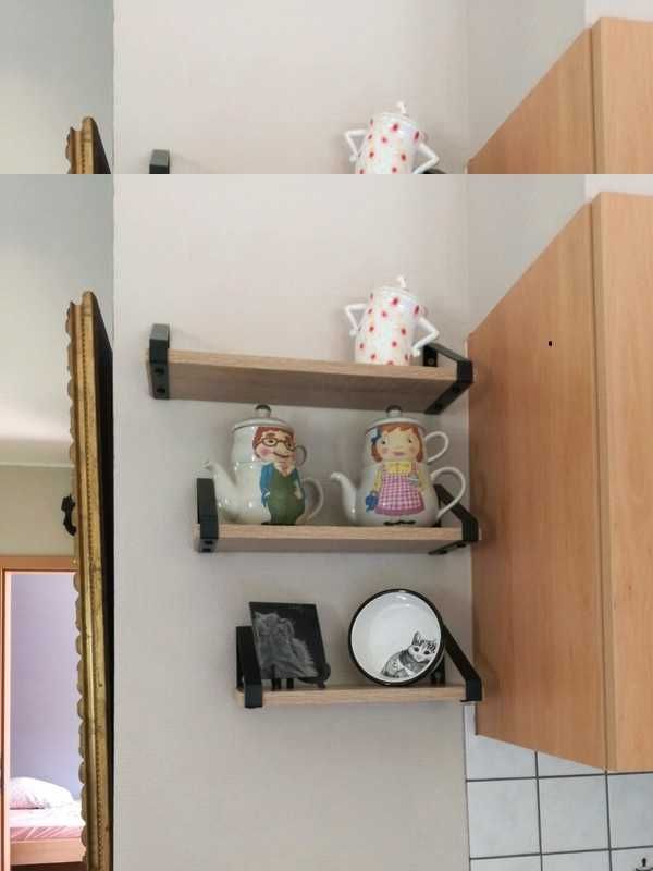 Kwietnik dekoracja ścienna loft 3 sztuki rustykalne zestaw