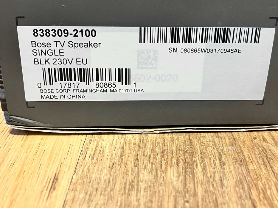 Bose TV Speaker soundbar + uchwyt naścienny gratis