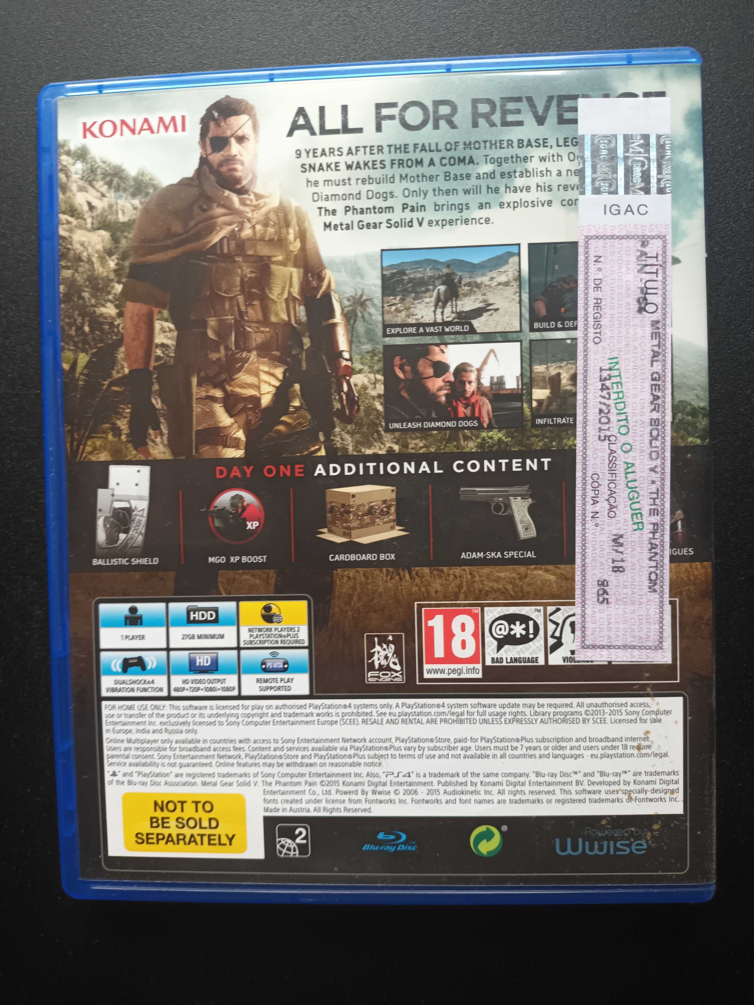 Metal Gear Solid 5 - The Phantom Pain - Day One Edition