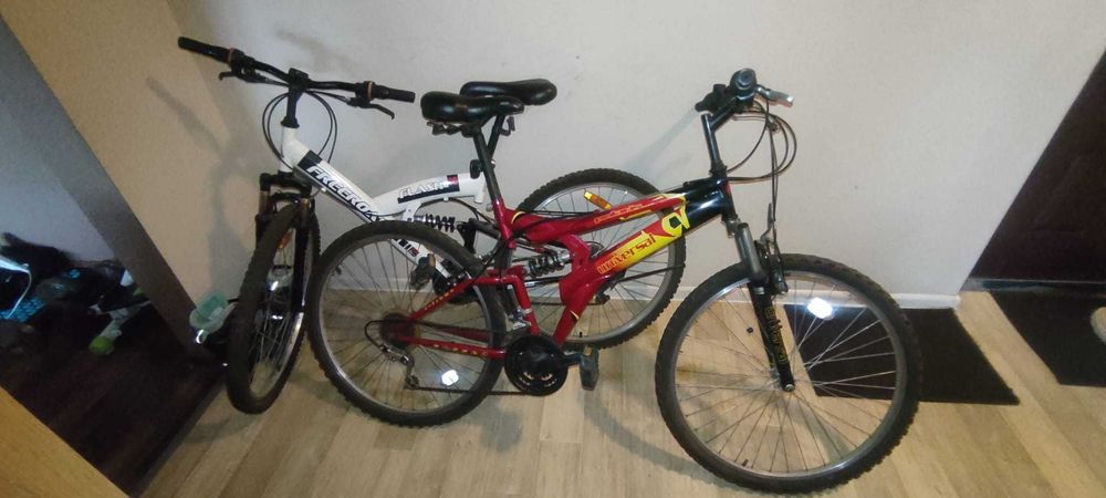 2x rower górski 26” V-brake: FREEROAD FLASH + UNIVERSAL, do przeglądu