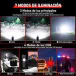 Lanterna LED alta potência, 50.000 lúmens - ShadowHawk (Nova Geração)