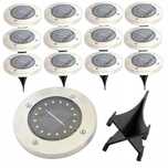 12x lampa ogrodowa solarna 16 led najazd czujnik
