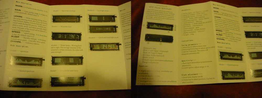 Wskaźnik Analizator audio Technics korektor Wskaźnik VFD 2515 VK 2517