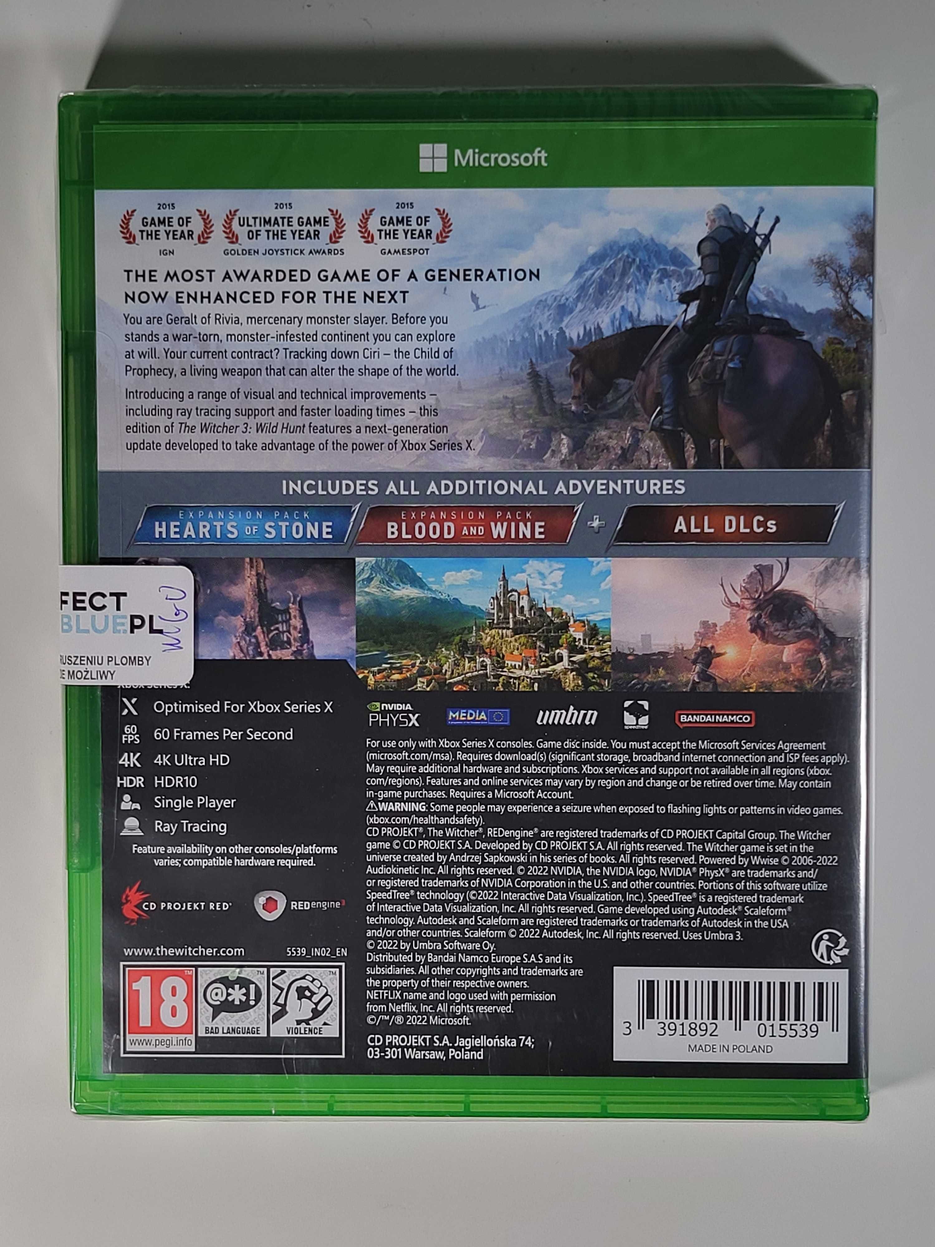 The Witcher 3:Wild Hunt / Xbox Series X / Sklep z grami / Skup gier