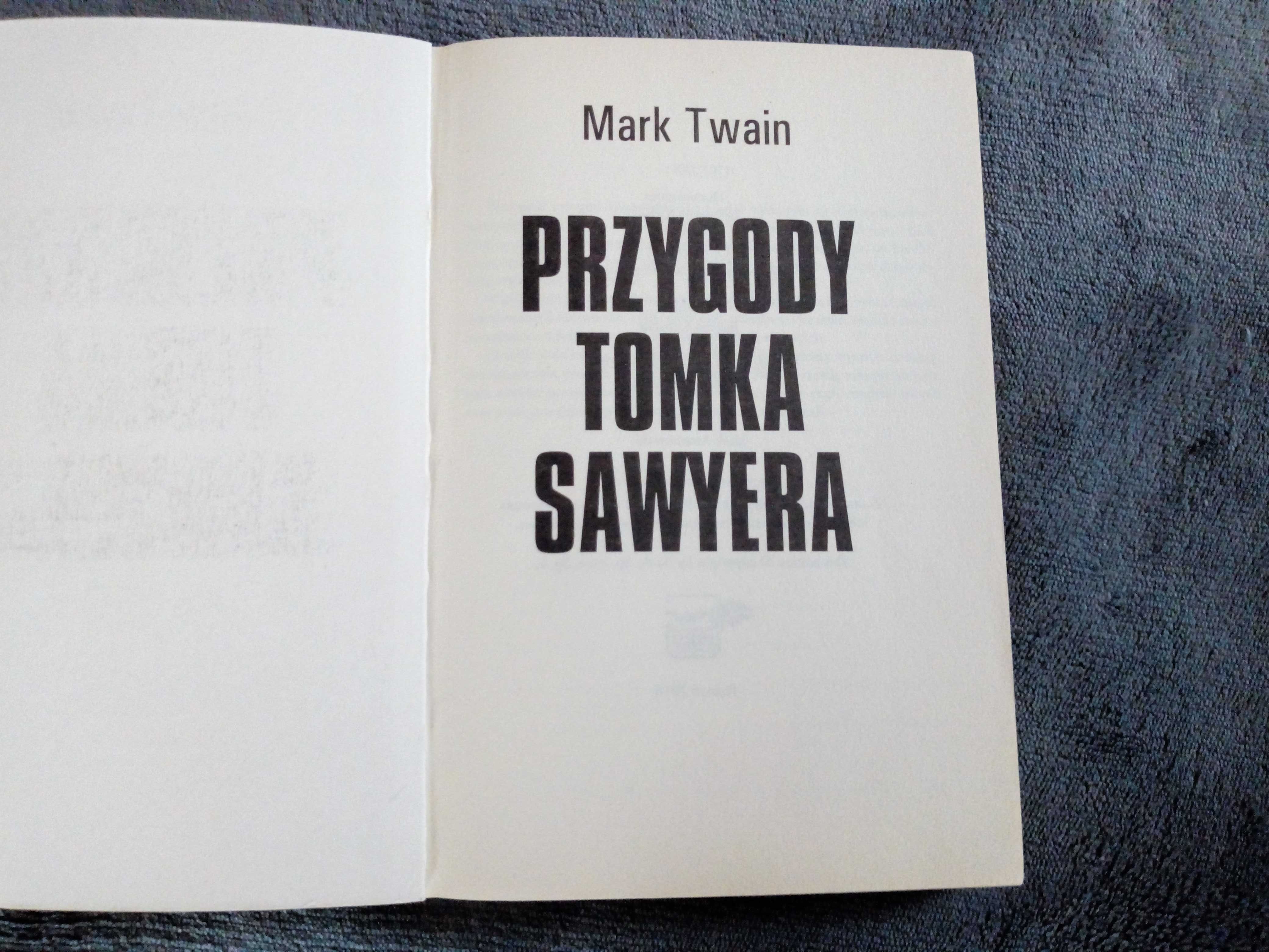 Książka - lektura "Przygody Tomka Sawyera"