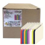 Świeczki świece 100szt 10cm kolorowe S8