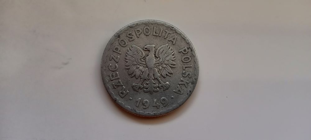 Moneta 1 zł z 1949r