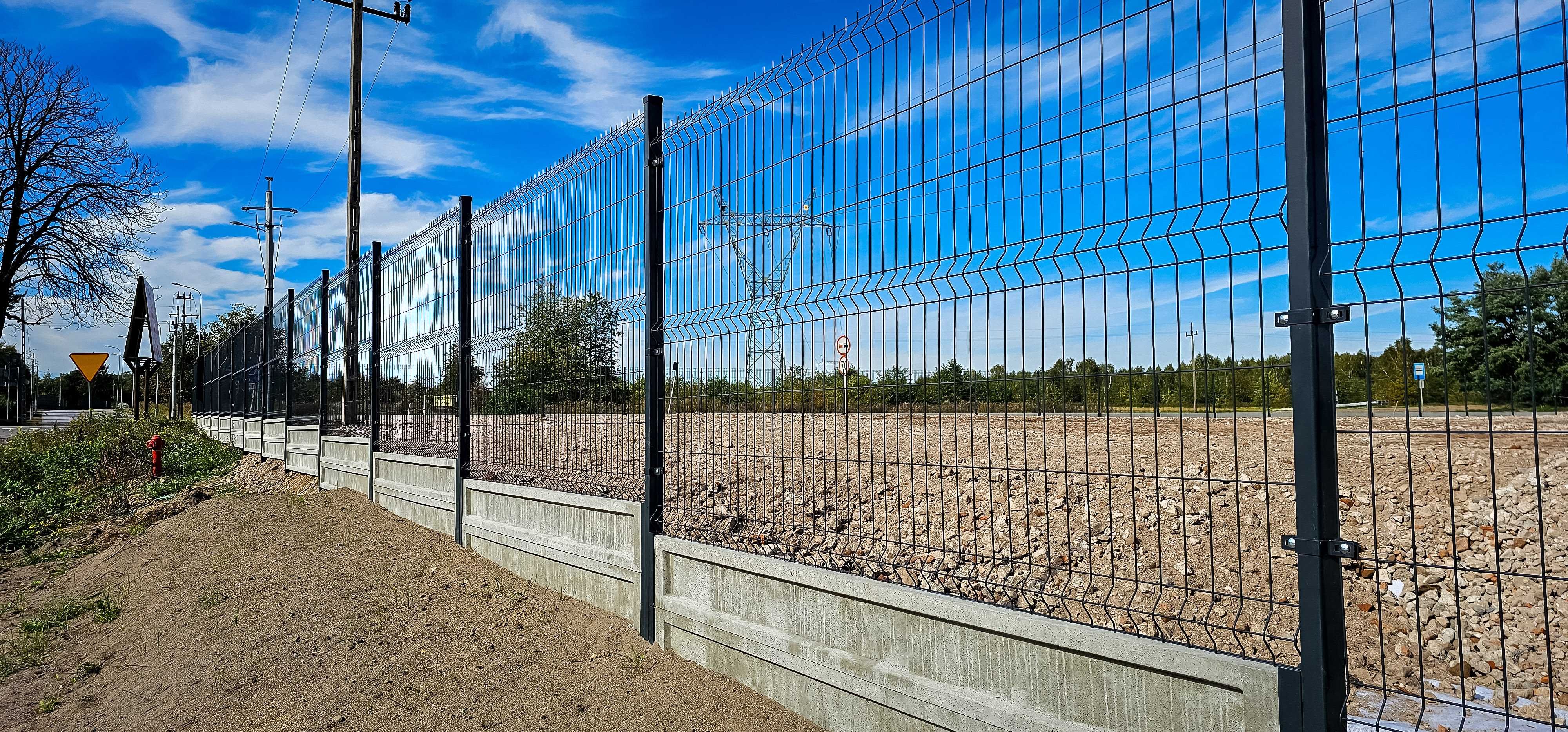 Ogrodzenie panelowe fi 4 1,53 m, KOMPLET, Panele Ogrodzeniowe, panel