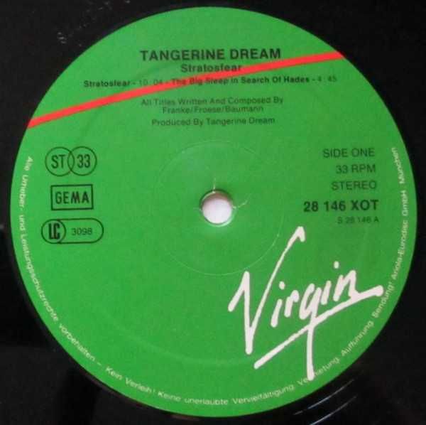 Tangerine Dream - Stratosfear
