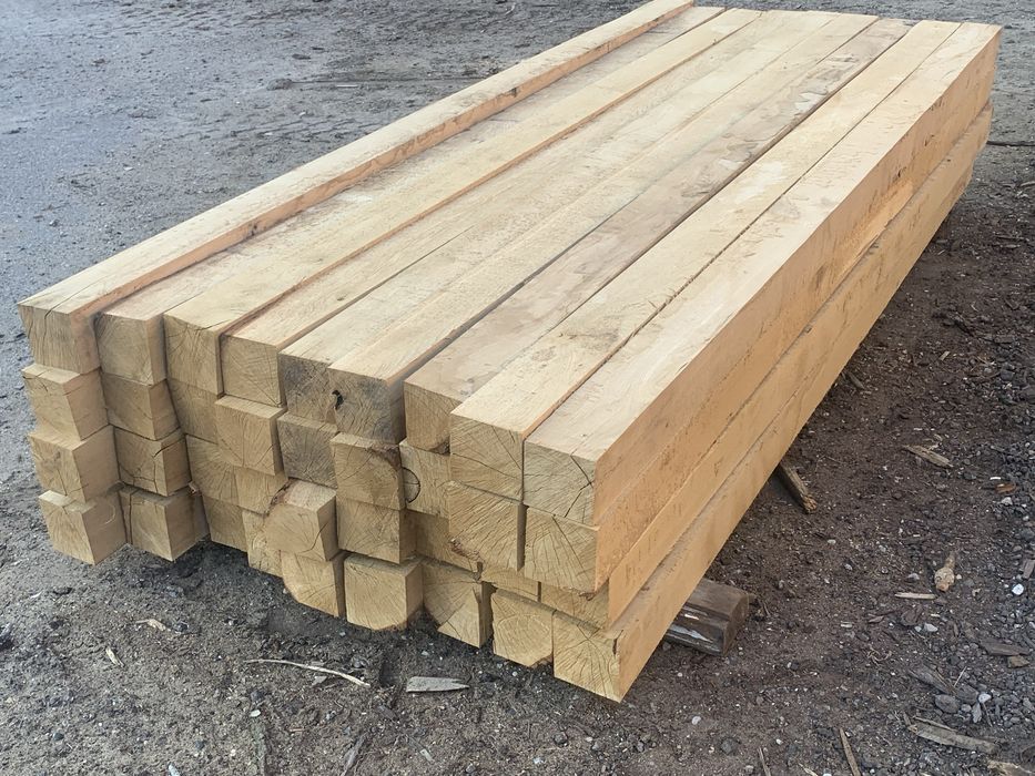 Słupki dębowe 10x10, 15x15, 20x20 legary podkłady belki słupy kanciaki