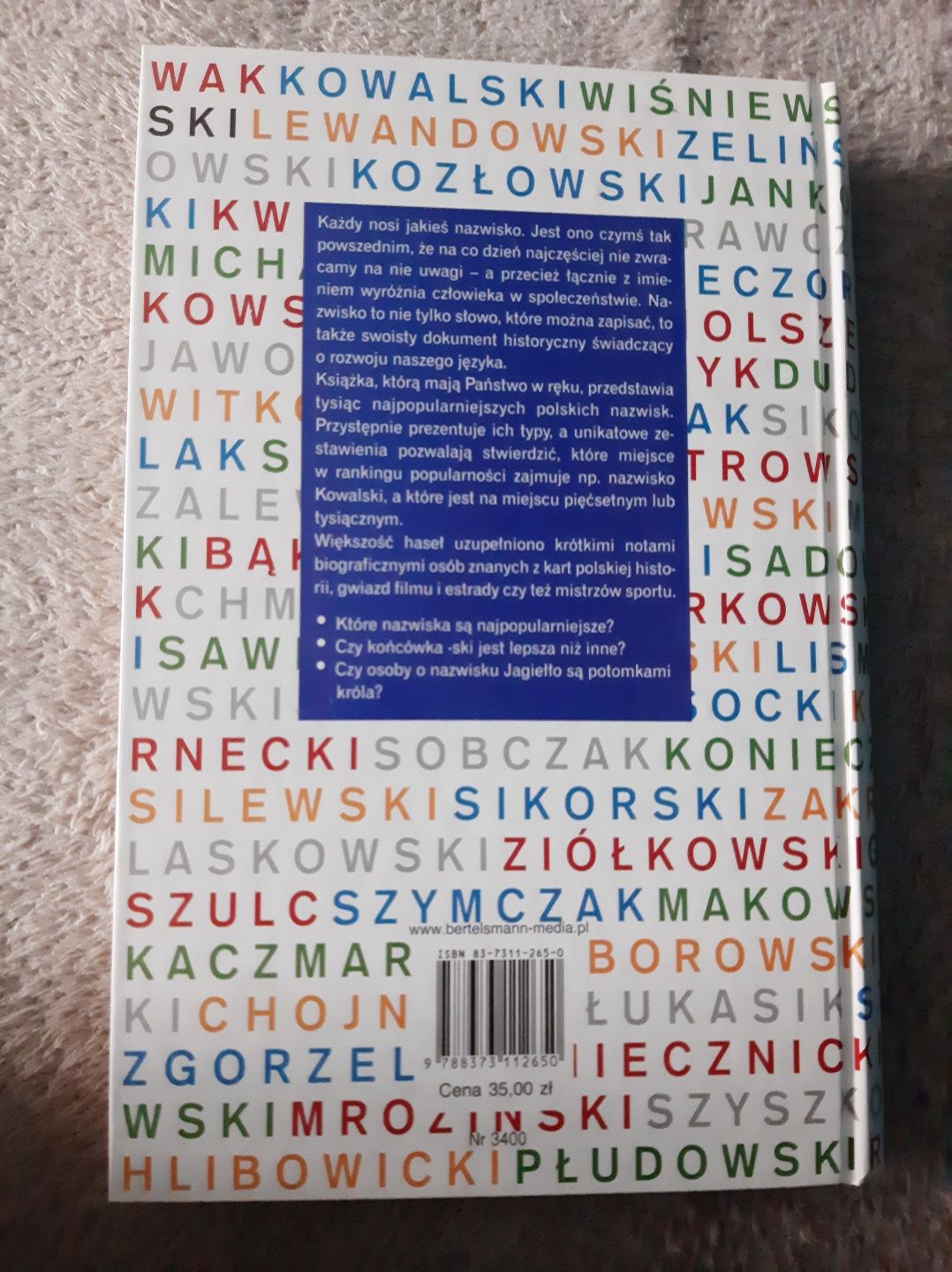 1000 najpopularniejszych nazwisk w Polsce