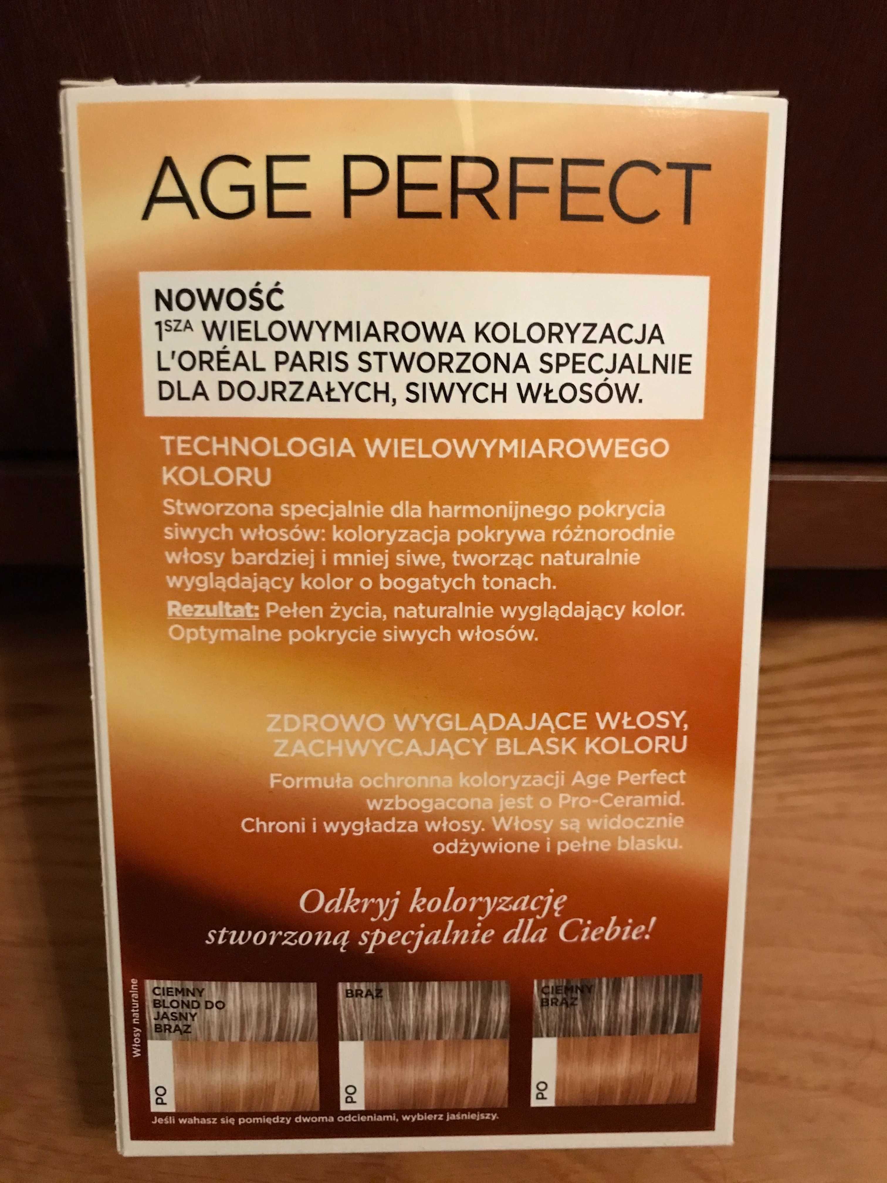 Farba do włosów Loreal Age Perfect 6.03 świetlisty ciemny blond