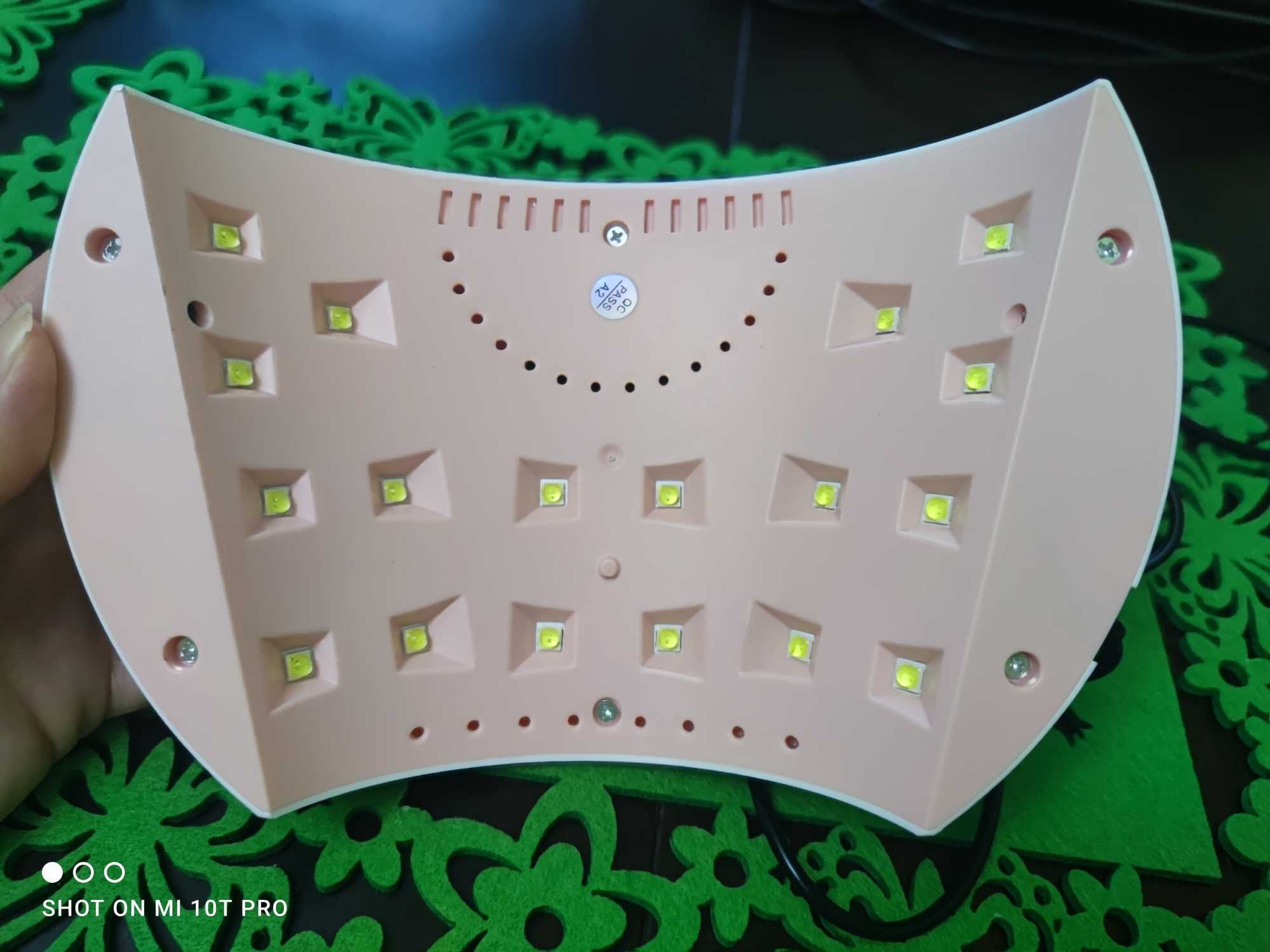 Lampa UV LED do paznokci LKE S5 54W timer 60/80/99s biała