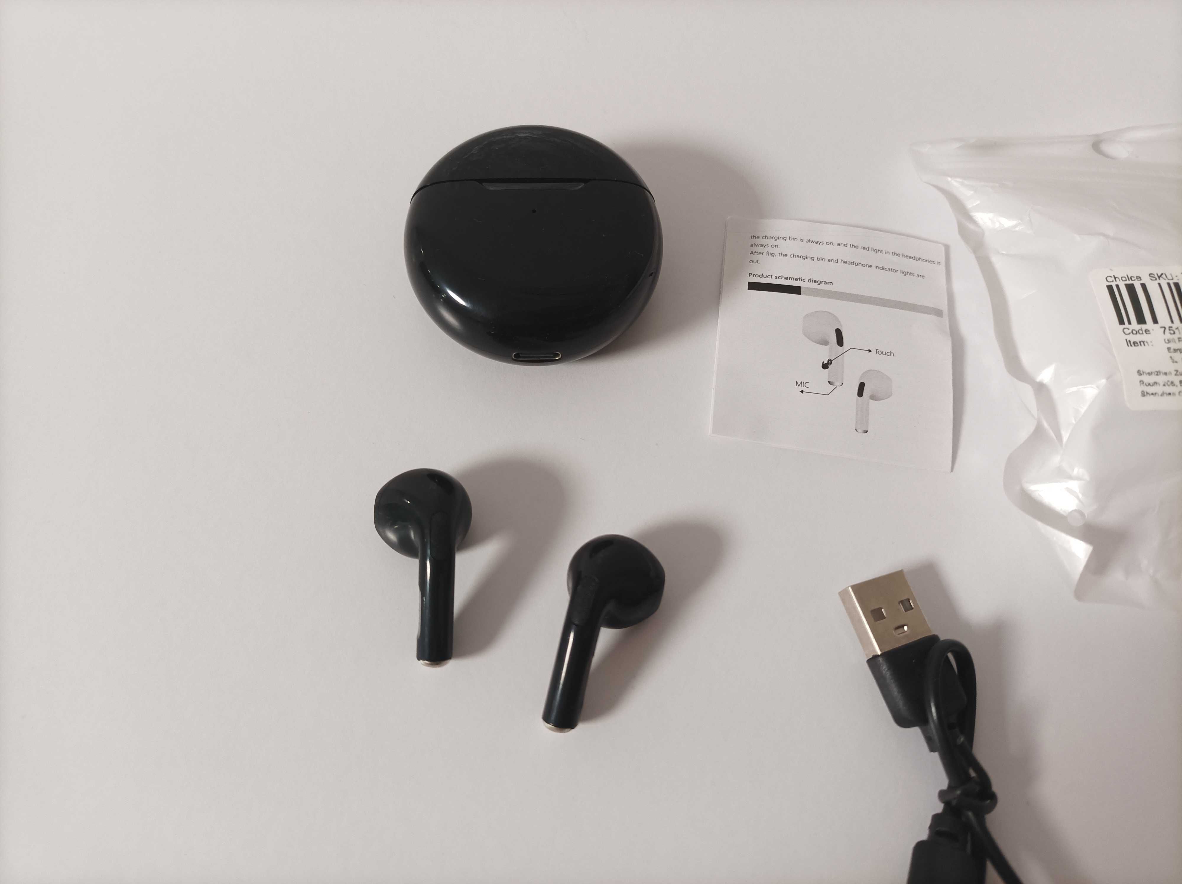 Навушники TWS Bluetooth з сенсорним керуванням
