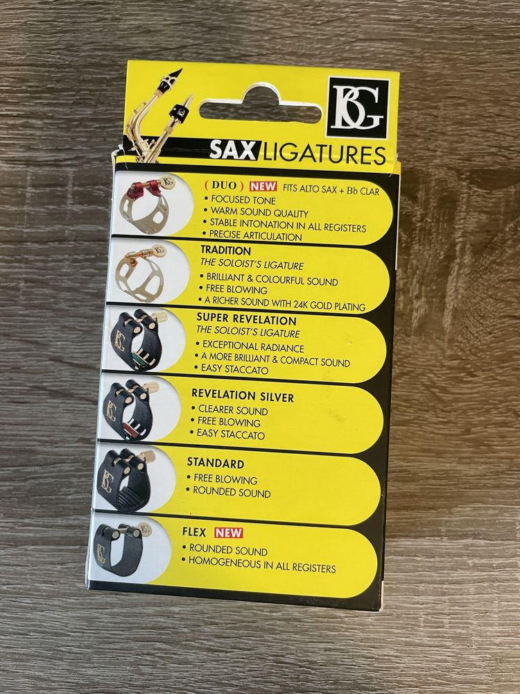 Kalmra i nakladka do saksofonu marki BG L12 ALTO STANDARD