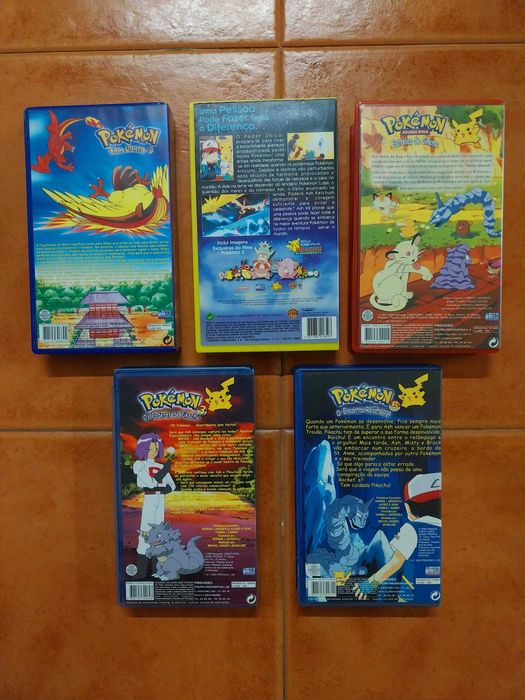 Pokemon - 5 Cassetes VHS