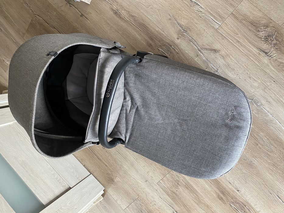 Wózek gondola spacerówka cybex priam lux platinum manhattan grey szary