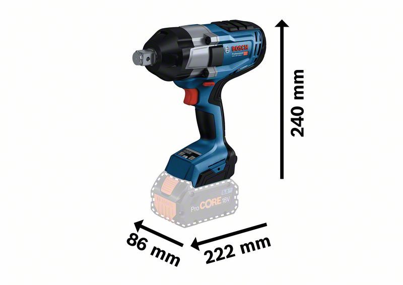 Makita klucz akumulatorowy udarowy 3/4'' GDS 18V-1050H 2*5.0AH (bosch)