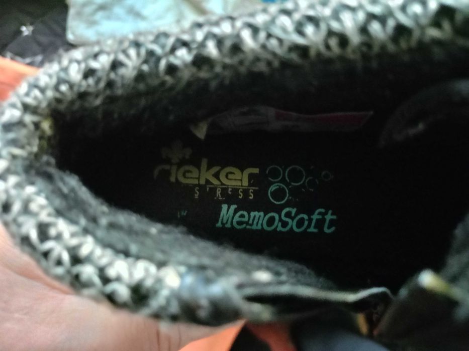 RIEKER ANTISTRESSS Ocieplane roz38 24cm Skóra Nowe Okazja