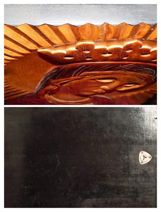 Икона резная  Дева Мария