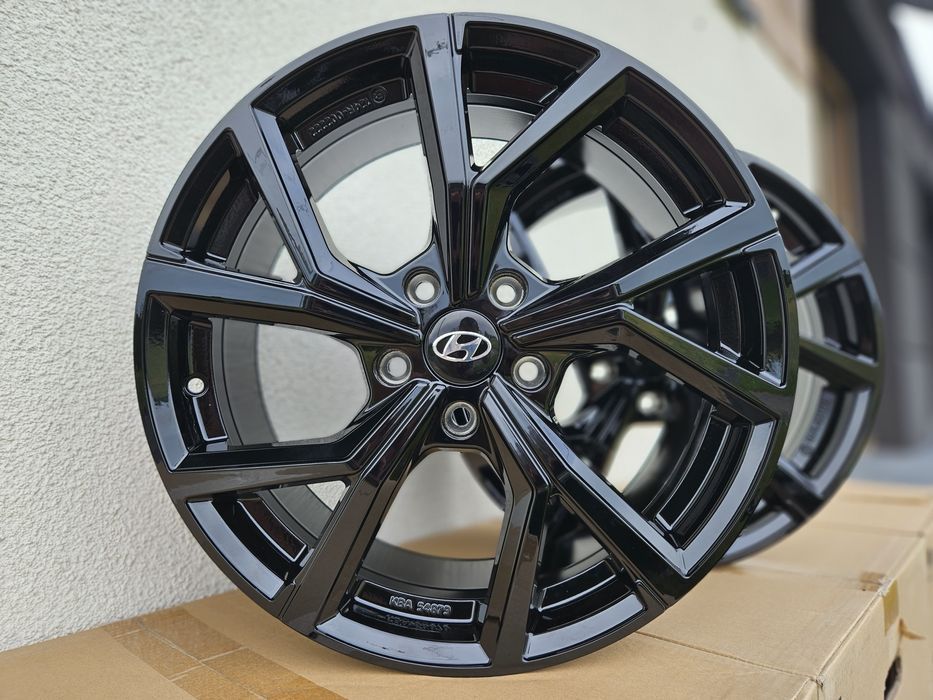 Hyundai 18 " Nowe Czarne 5x114,3 Tucson Kona i30 Veloster ix35 Felgi