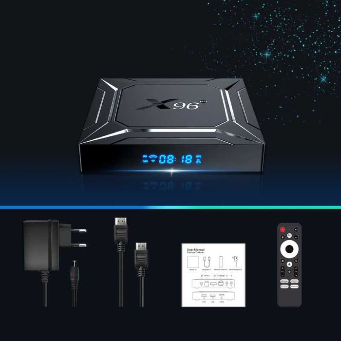 Смарт ТВ приставка X96 M200 4/32 Гб Smart TV Box Android 14