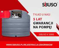 Zbiornik paliwo olej napędowy SIBUSO 5000L 5 lat gwarancji na pompę!!!
