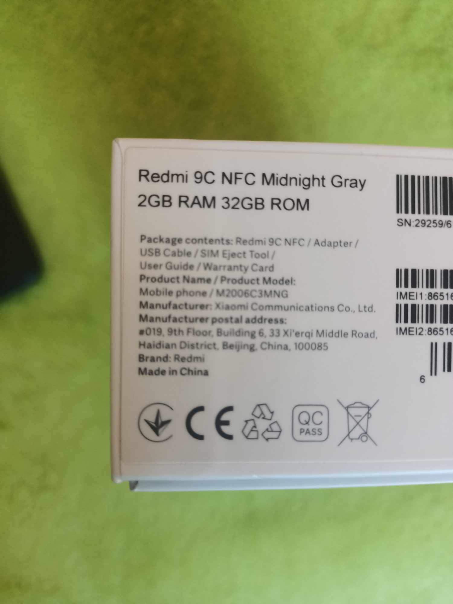 Xiaomi Redmi 9c NFC plus GRATIS