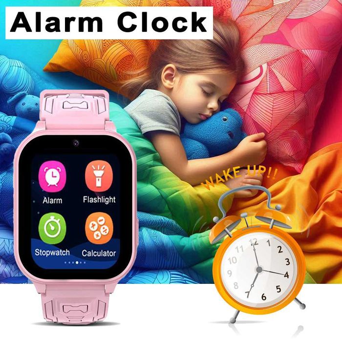 Blavec Smartwatch K-02 Kids Voice Call / GPS / 4G / SOS różowy