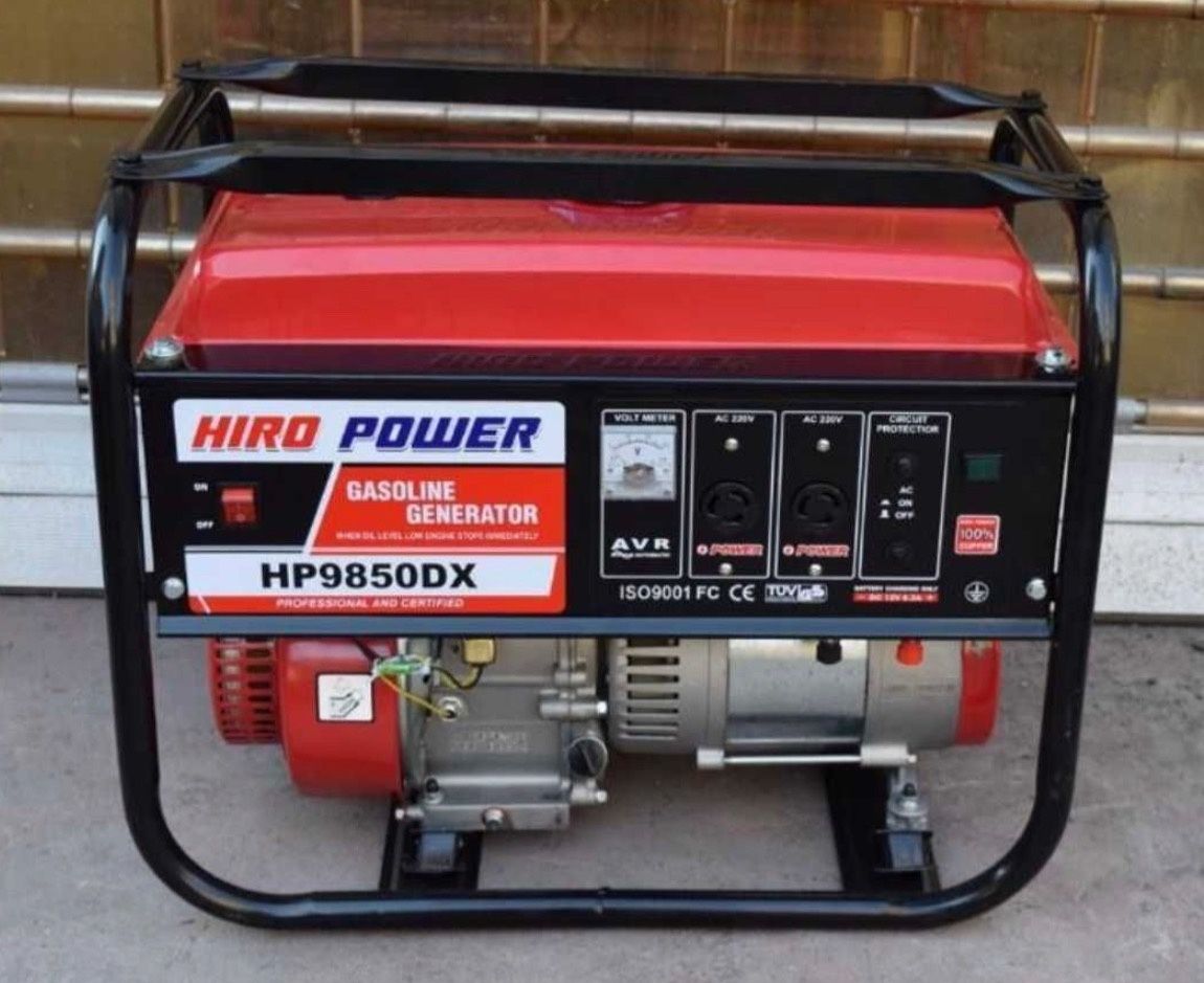 Генератор бензиновий 3,3 кВт HIROPOWER HP9850DX Мідь!