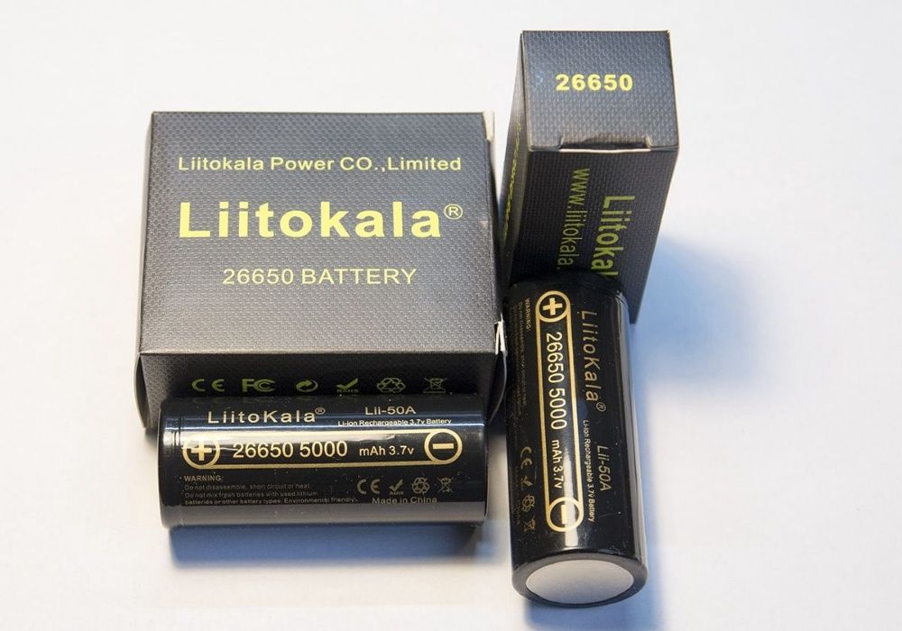 Аккумулятор LiitoKala 26650 5000mAh (оригинал)