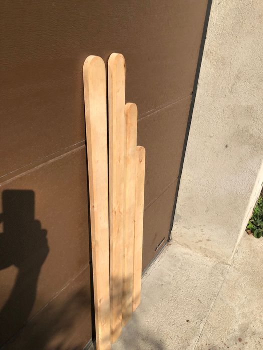 Sztachety ogrodzeniowe/rygle piękne szliffrez olcha 7x2.5cm110/130/150