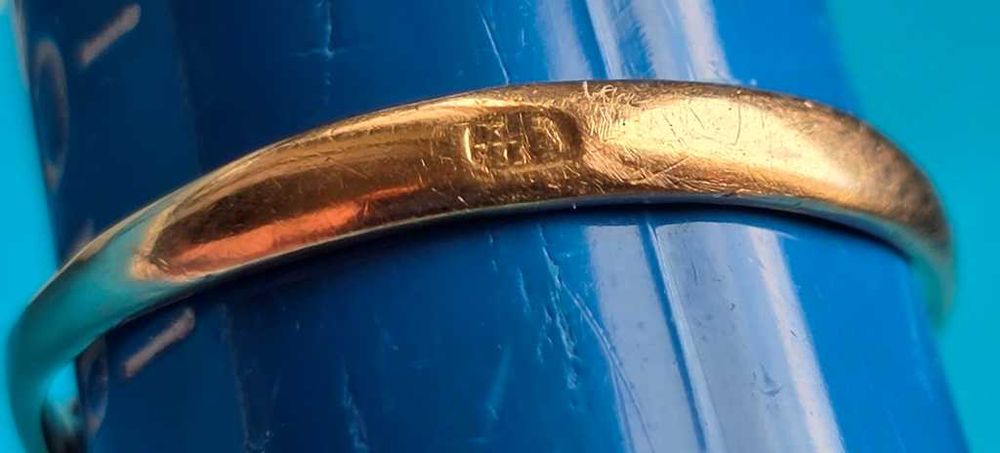 Złoty stary pierścionek z rubinem 1,90 gr.pr.583–przepiękny!