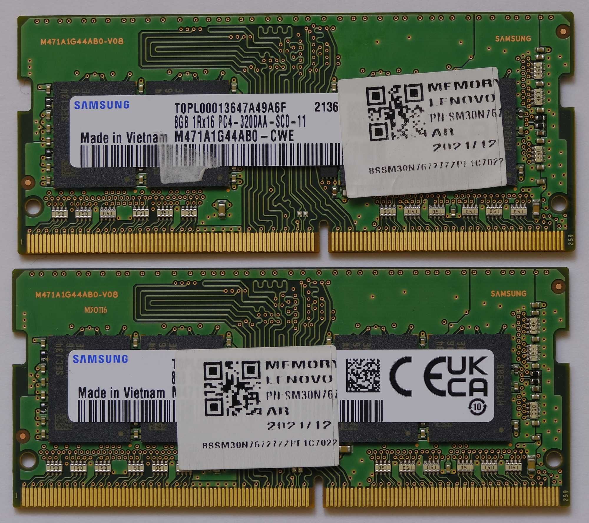 Оперативная память Samsung SO-DIMM DDR4 3200Mhz 8 GB