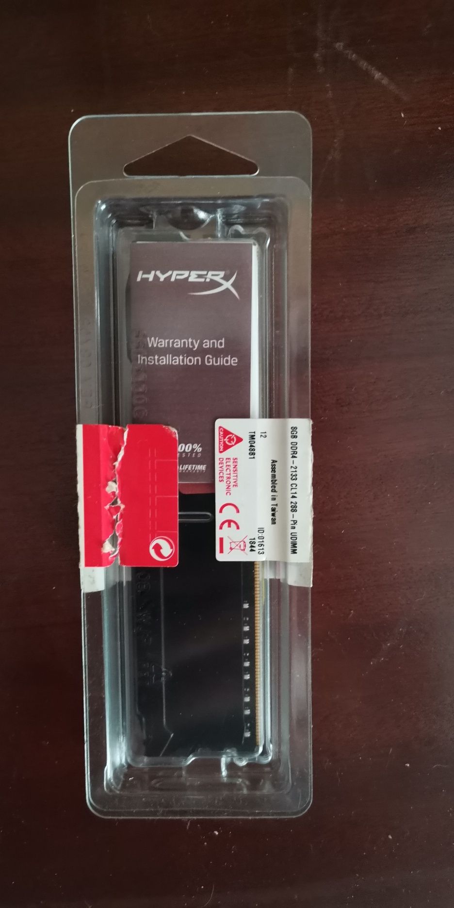 Memórias hyper X fury ddr 4 2133mhz CL 14 8gb