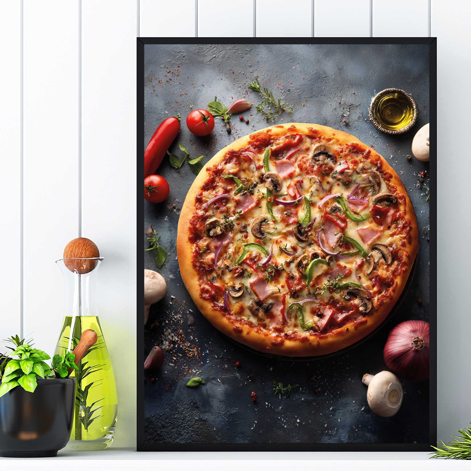 plakat pizza, plakat reklamowy pizza, obraz pizza, pizza
