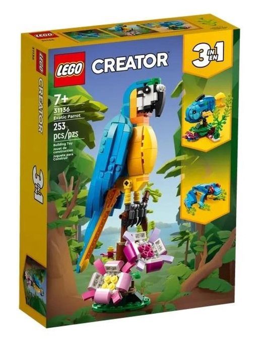 LEGO(R) CREATOR 31136 Egzotyczna papuga LEGO(R) pudełko,191x267 mm