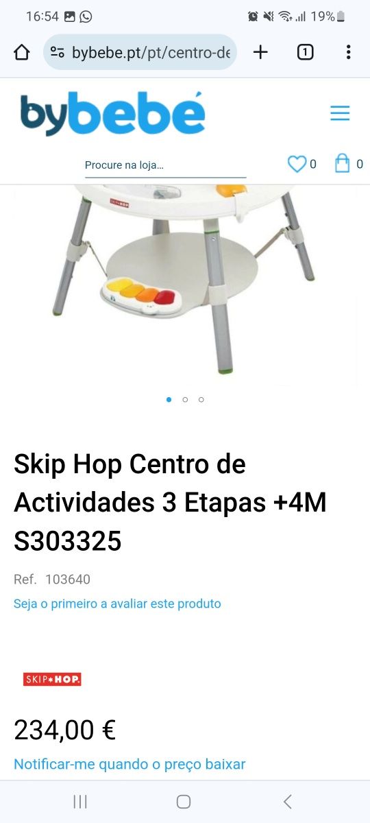 Mesa atividades Skip Hop