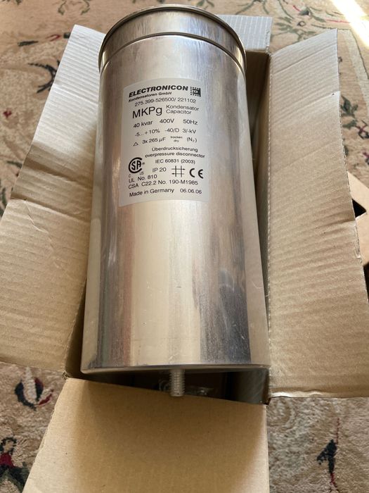 Конденсатор Electronicon 3 фазы 40 кВАр MKPg 275