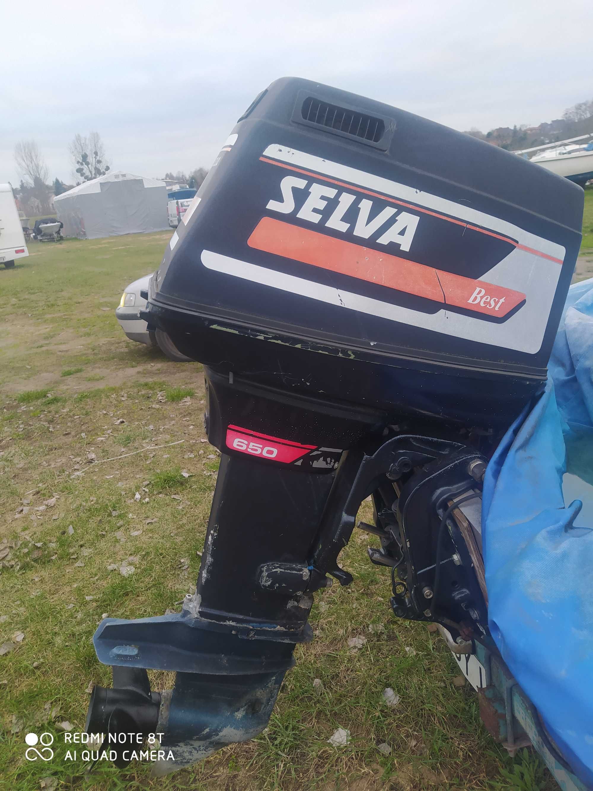 Silnik Zaburtowy SELVA 40HP Stopa L POWER TRIM z Manetką Komplet