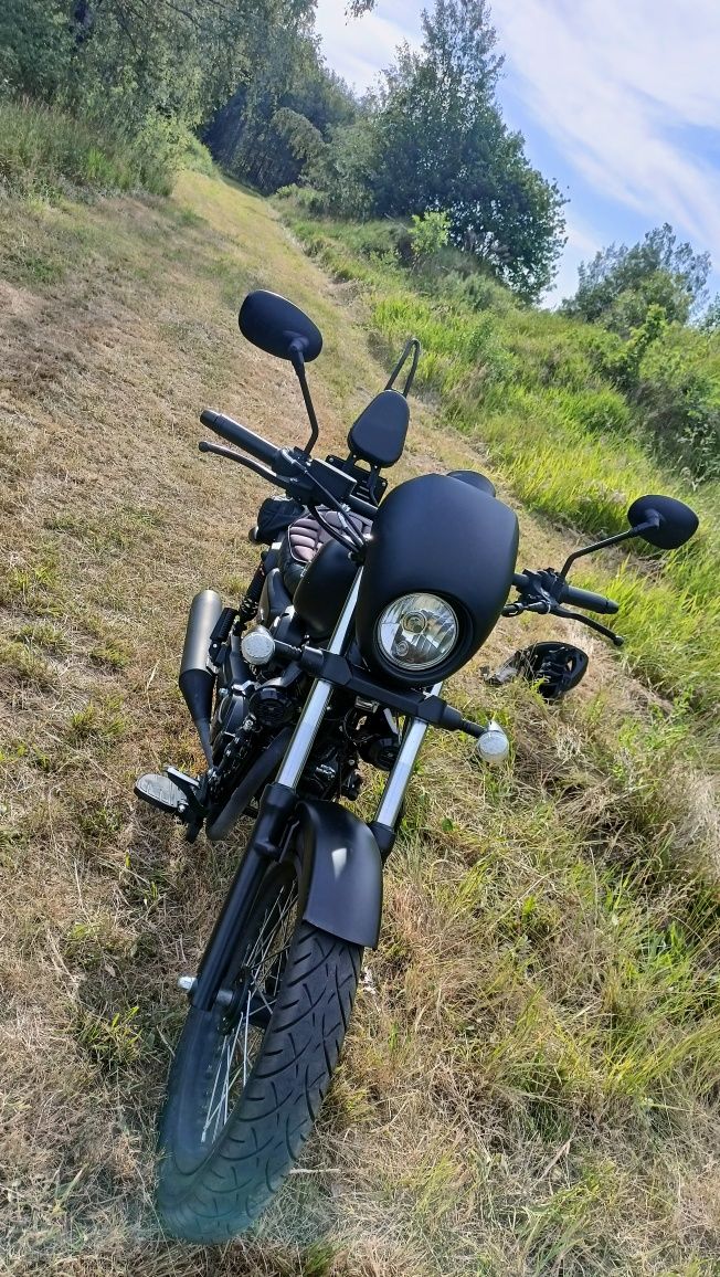 Junak M12 Vintage czarny mat