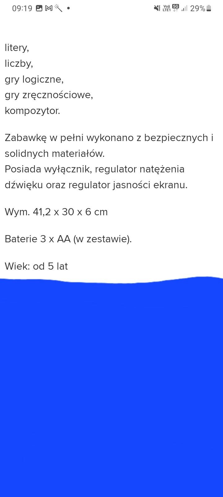 Laptop edukacyjny