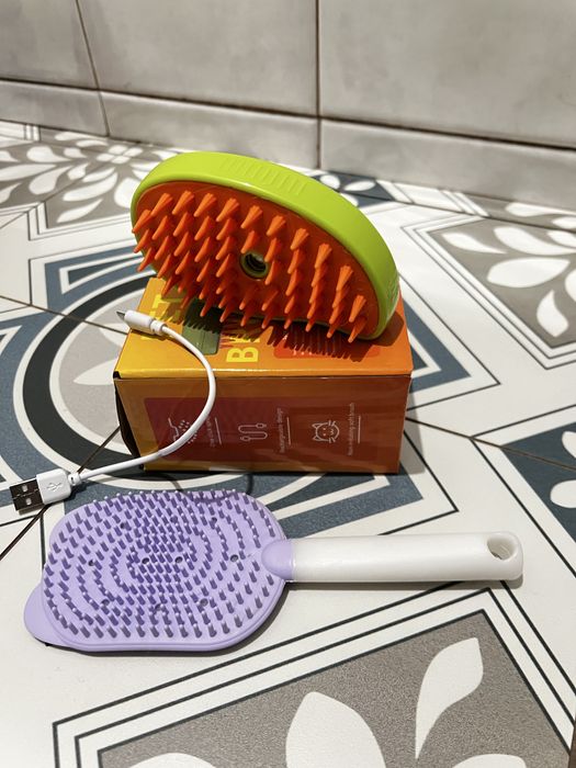 Грумінг парова щітка масажер для тварин