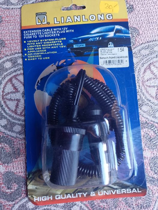 Samochodowy przedłużacz do zapalniczki